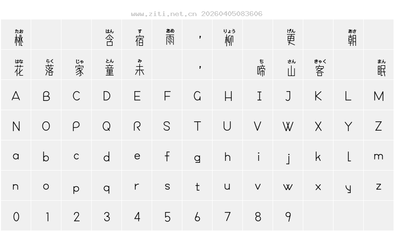 字符映射圖