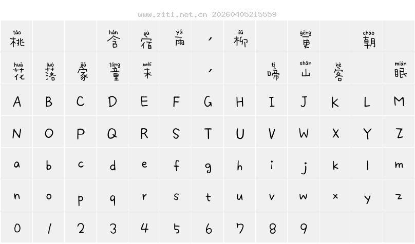 字符映射圖
