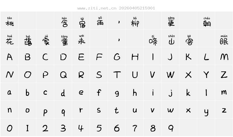 字符映射圖