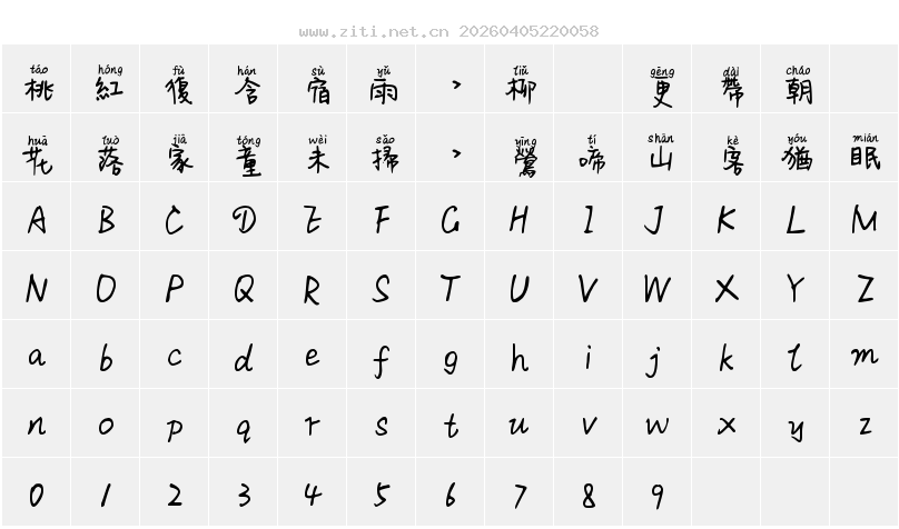 字符映射圖