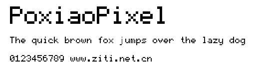 PoxiaoPixel.ttf字體轉換器圖片