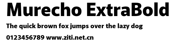Murecho ExtraBold.ttf字體轉換器圖片