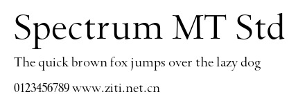 Spectrum MT Std.otf