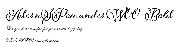 AdornSPomanderW00-Bold.ttf字體轉換器圖片