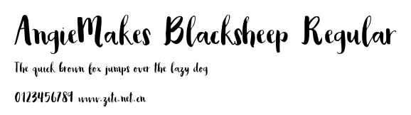 AngieMakes Blacksheep Regular.otf