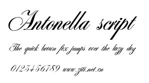 Antonella script.ttf字體轉換器圖片