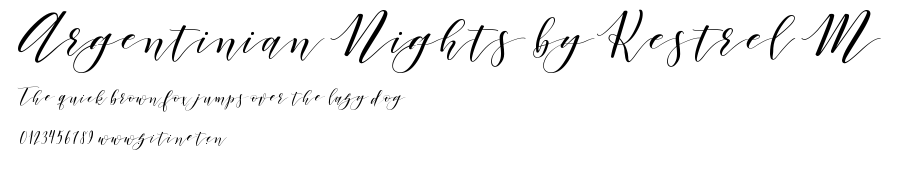 Argentinian Nights by Kestrel M.otf字體轉換器圖片