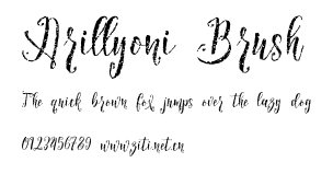 Arillyoni Brush.ttf字體轉換器圖片