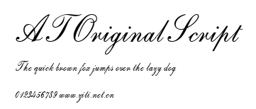 ATOriginalScript.ttf字體轉換器圖片