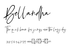 Bellandha.ttf字體轉換器圖片