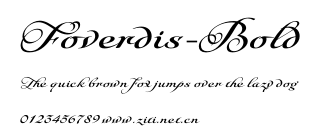 Foverdis-Bold.otf字體轉換器圖片