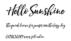 Hello Sunshine.otf字體轉換器圖片