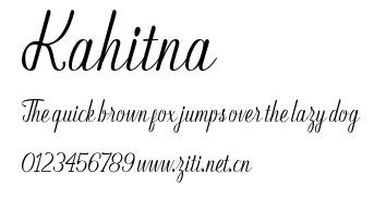 Kahitna.otf字體轉換器圖片