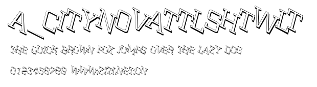 a_CityNovaTtlShTwLt.ttf字體轉換器圖片