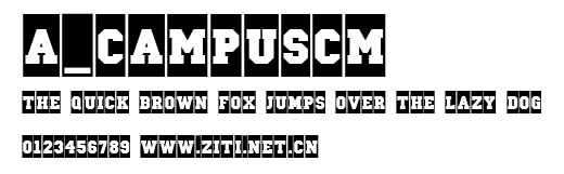 a_CampusCm.ttf字體轉換器圖片