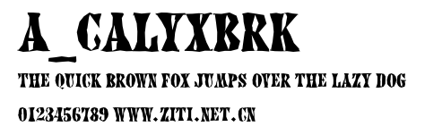 a_CalyxBrk.ttf字體轉換器圖片