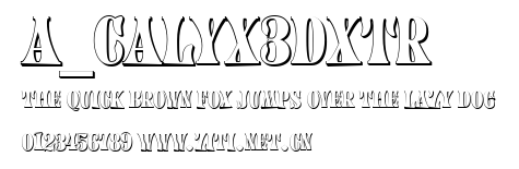 a_Calyx3Dxtr.ttf字體轉換器圖片