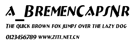 a_BremenCapsNr.ttf字體轉換器圖片