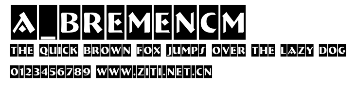 a_BremenCm.ttf字體轉換器圖片