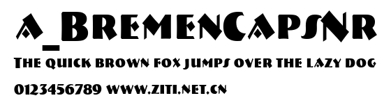 a_BremenCapsNr.ttf字體轉換器圖片