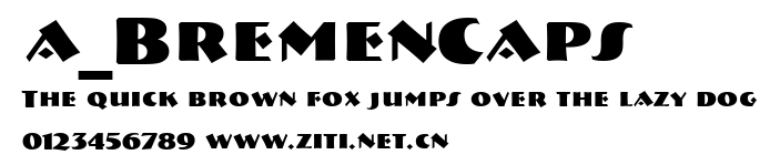 a_BremenCaps.ttf字體轉換器圖片