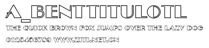 a_BentTitulOtl.ttf字體轉換器圖片