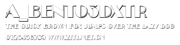 a_Bento3Dxtr.ttf字體轉換器圖片