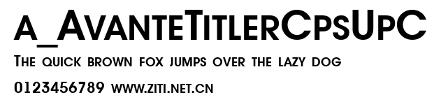 a_AvanteTitlerCpsUpC.ttf字體轉換器圖片