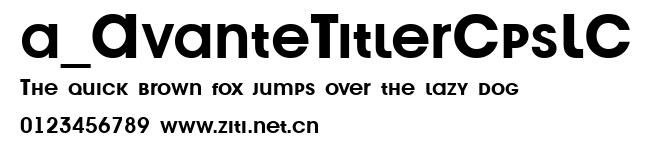a_AvanteTitlerCpsLC.ttf字體轉換器圖片