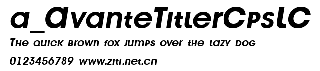 a_AvanteTitlerCpsLC.ttf字體轉換器圖片