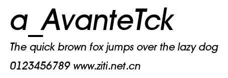 a_AvanteTck.ttf字體轉換器圖片