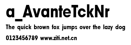 a_AvanteTckNr.ttf字體轉換器圖片