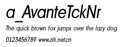 a_AvanteTckNr.ttf字體轉換器圖片