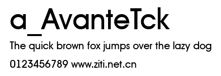 a_AvanteTck.ttf字體轉換器圖片