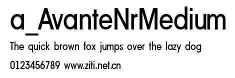 a_AvanteNrMedium.ttf字體轉換器圖片