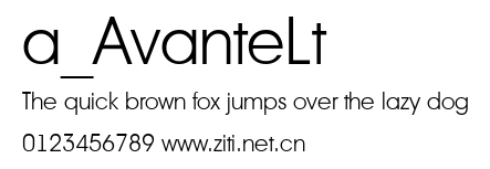 a_AvanteLt.ttf字體轉換器圖片