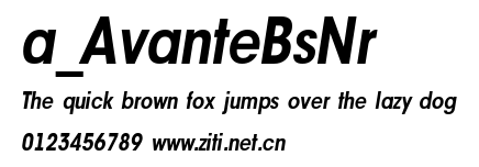 a_AvanteBsNr.ttf字體轉換器圖片