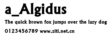 a_Algidus.ttf字體轉換器圖片