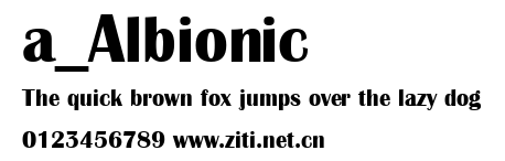 a_Albionic.ttf字體轉換器圖片