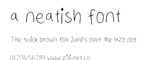 a neatish font.ttf字體轉換器圖片
