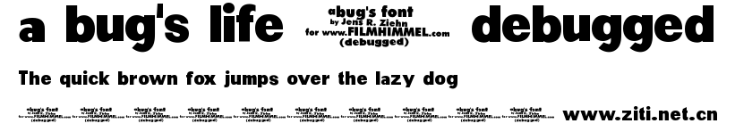 a bug's life - debugged.ttf字體轉換器圖片