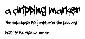 a dripping marker.ttf字體轉換器圖片