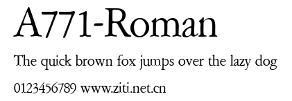 A771-Roman.ttf字體轉換器圖片