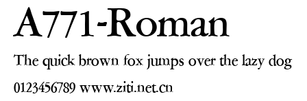 A771-Roman.ttf字體轉換器圖片