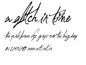 A Glitch In Time.otf字體轉換器圖片