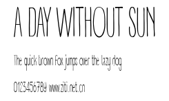 A DAY WITHOUT SUN.otf