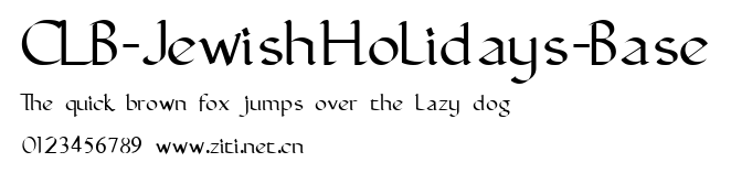 CLB-JewishHolidays-Base.ttf