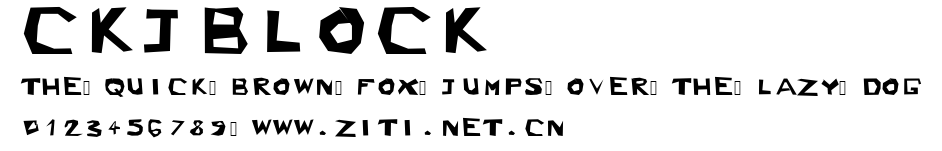 CKJBlock.ttf