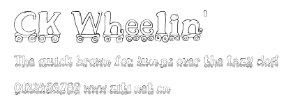 CK Wheelin'.ttf字體轉換器圖片