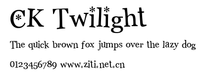 CK Twilight.ttf字體轉換器圖片